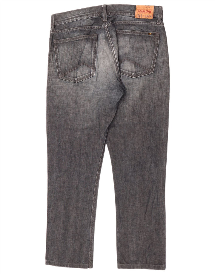 Meltin' Pot Herre Straight Jeans W34 L28 Blå Bomuld
