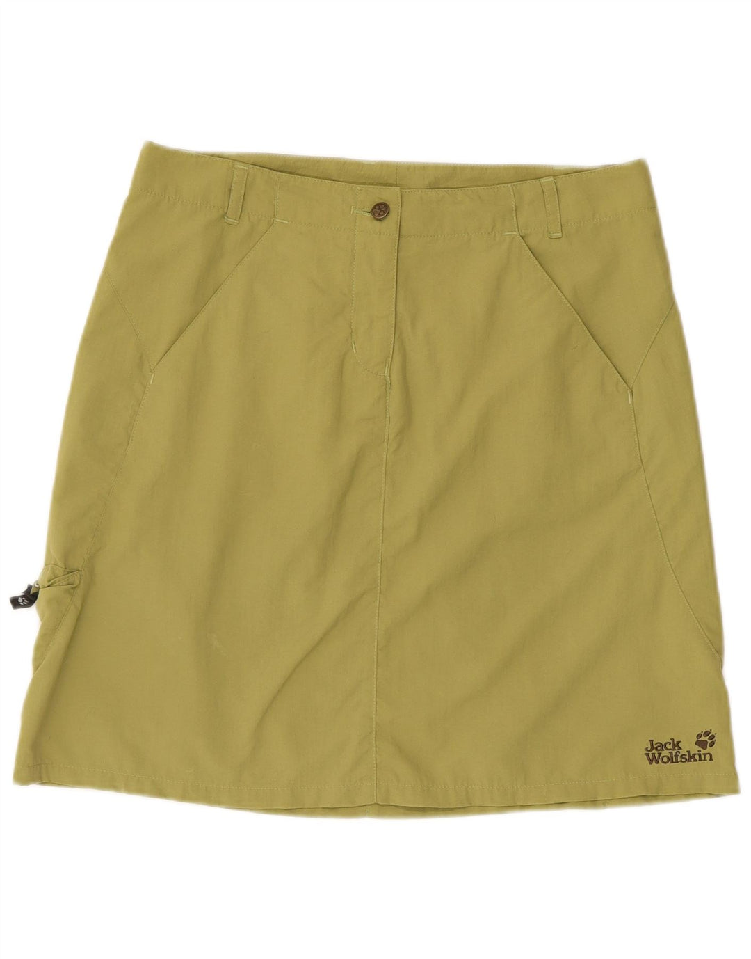 Jack Wolfskin Dame Cargo Skirt UK 10/12 Medium W32 Grøn polyamid