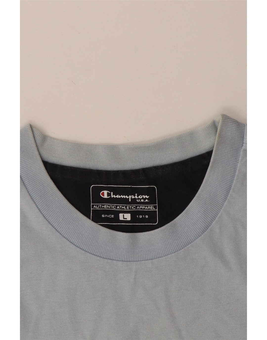 Champion Herre Grafisk T-Shirt Top Stor Blå