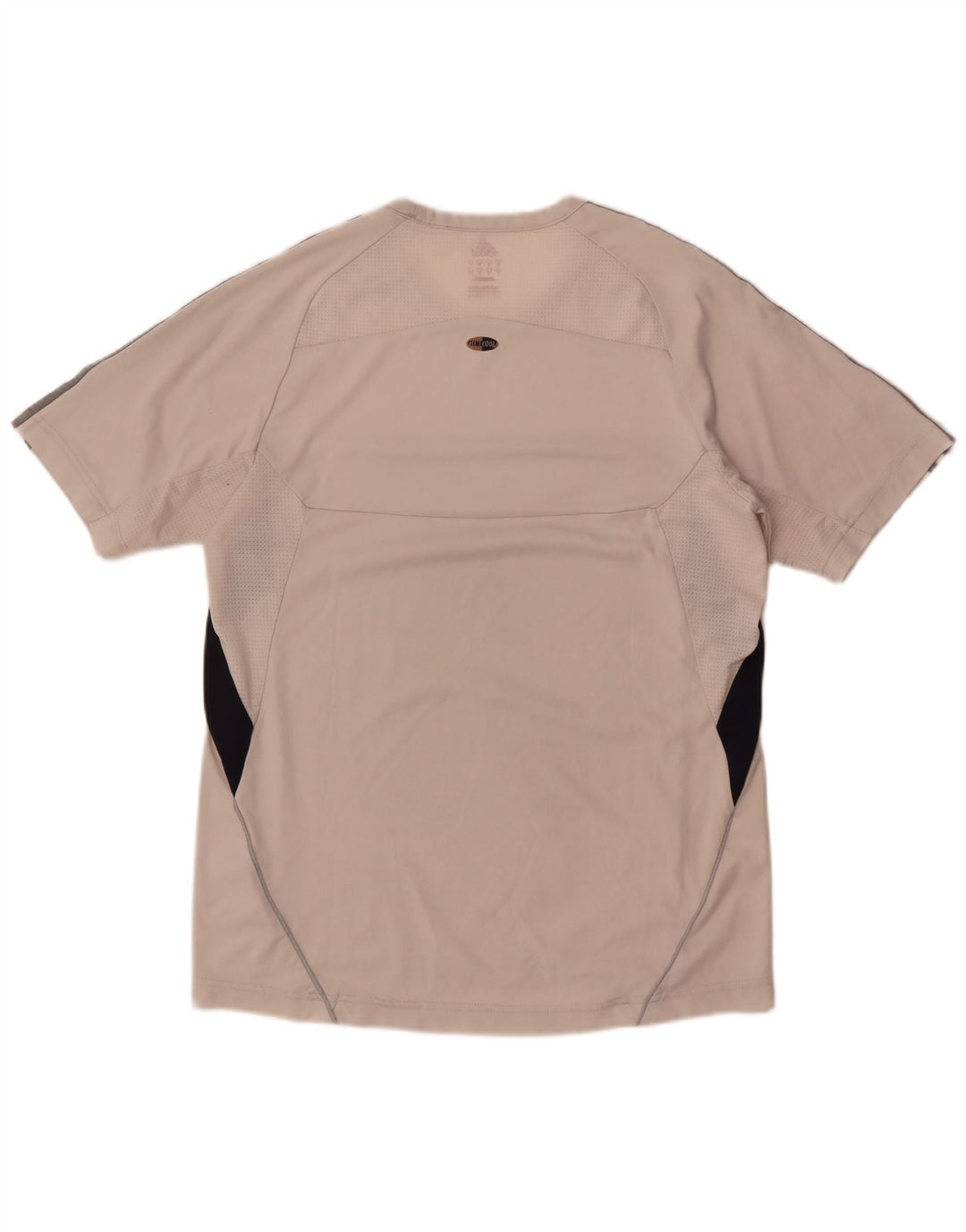 Adidas Herre Climacool T-Shirt Top Medium White Colourblock Polyester