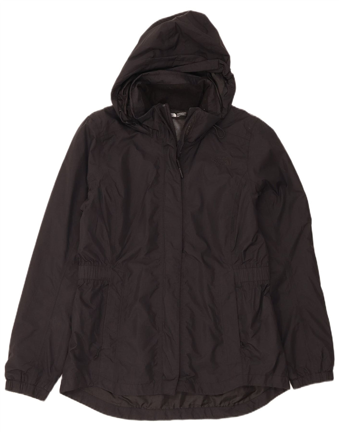 The North Face Regnjakke med hætte til kvinder UK 14 Medium Sort Nylon