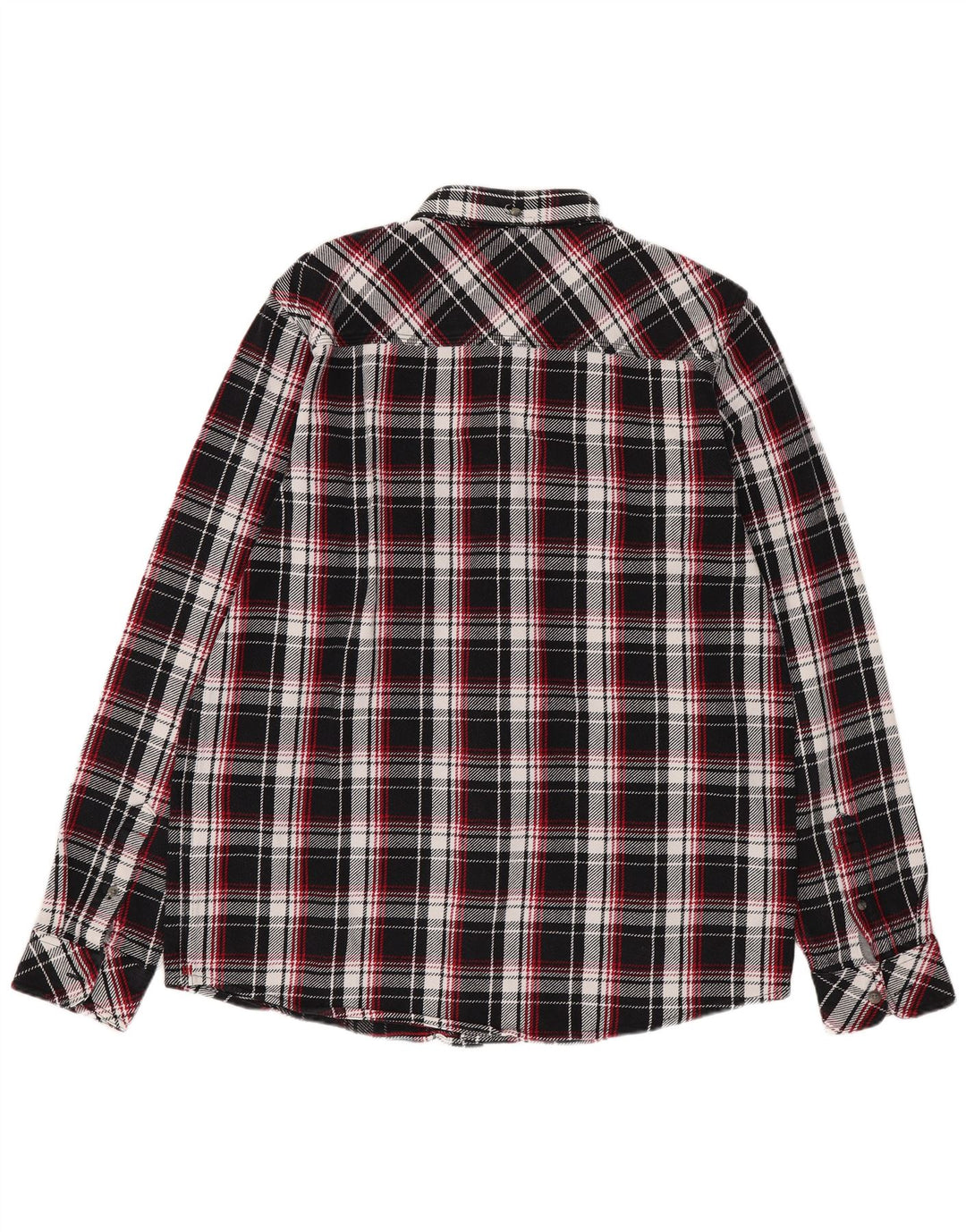Carhartt Herre Worker Wear Regular Fit Flannel Shirt Large Black Plaid
