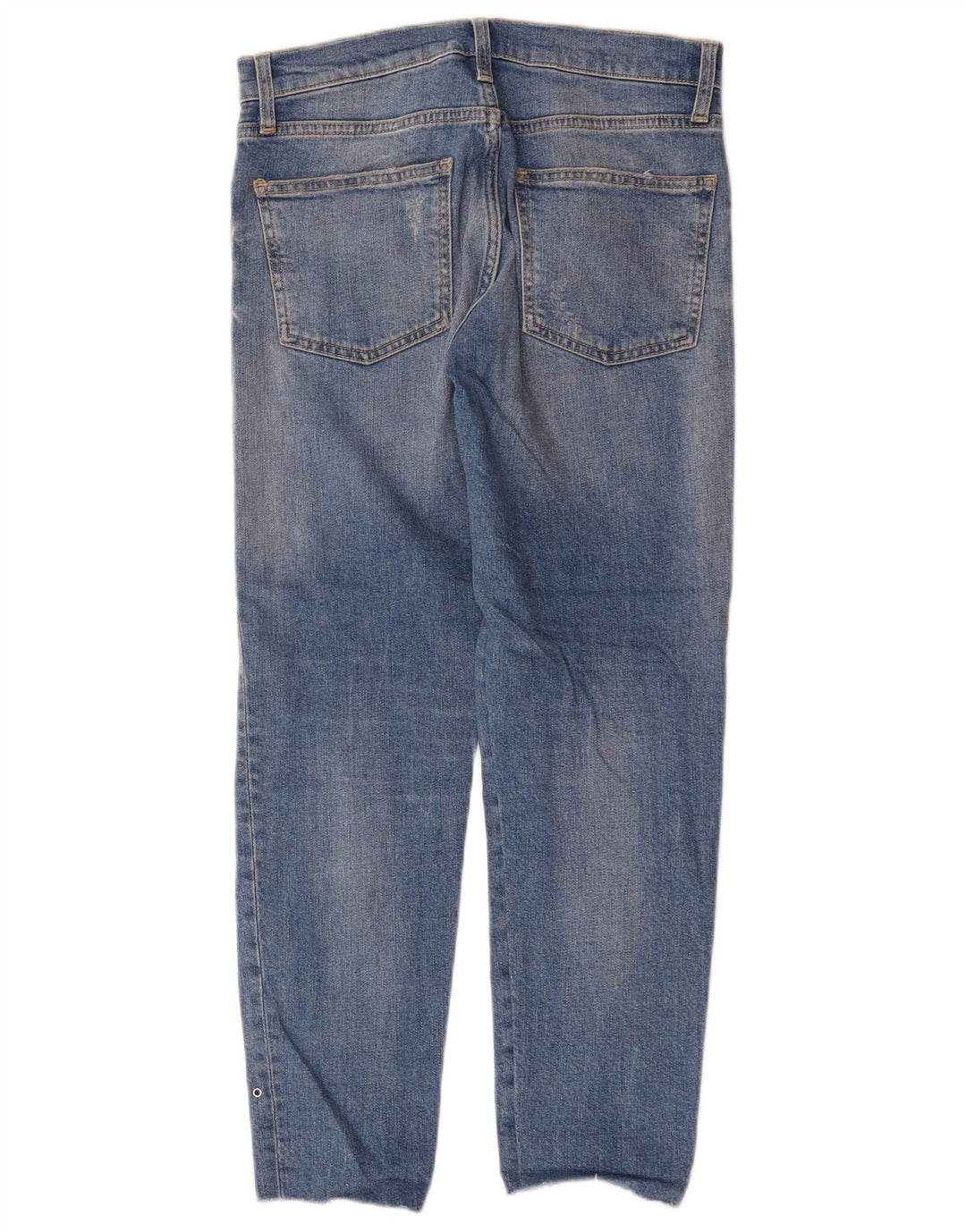 Zara Dame Slim Jeans EU 34 2XS W24 L26 Blå Plettet