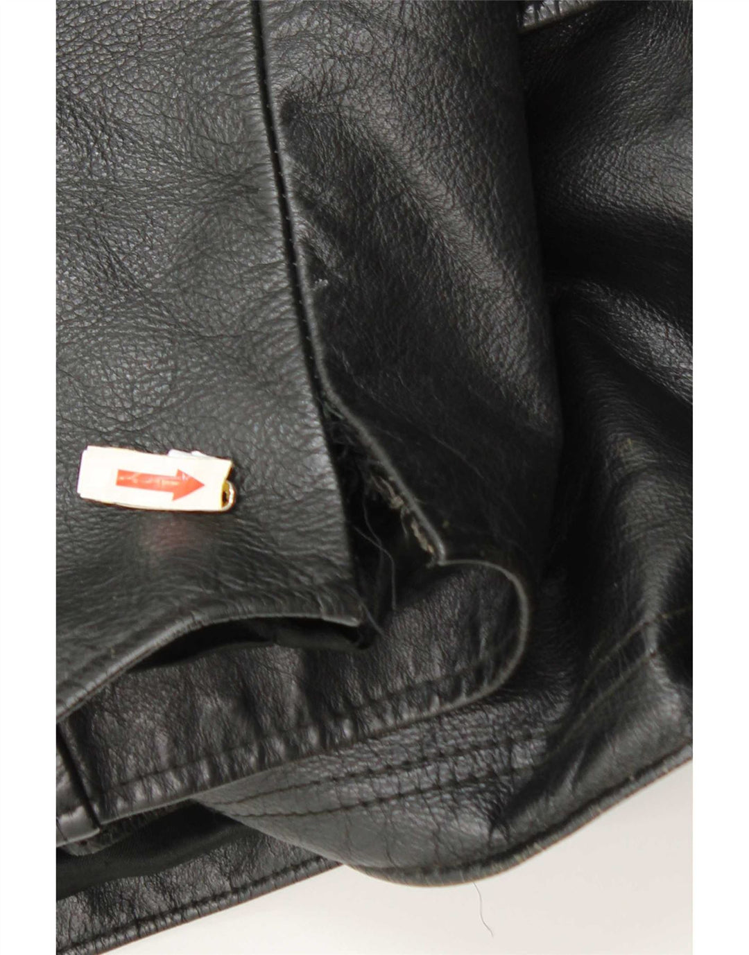 Vintage herre læderjakke UK 42 XL Sort