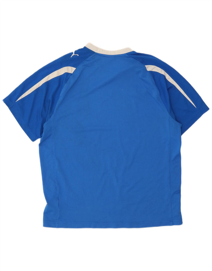 Puma Herre T-Shirt Top Stor Blå Colourblock Polyester
