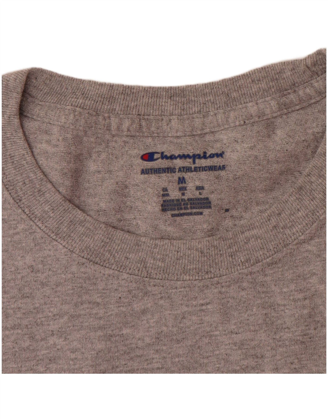 Champion Herre Stanford University grafisk T-shirt top mellemgrå bomuld