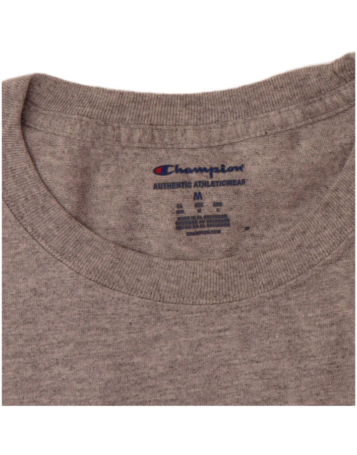 Champion Herre Stanford University grafisk T-shirt top mellemgrå bomuld