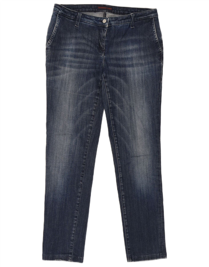 Trussardi Dame Slim Jeans W28 L28 Blå Bomuld