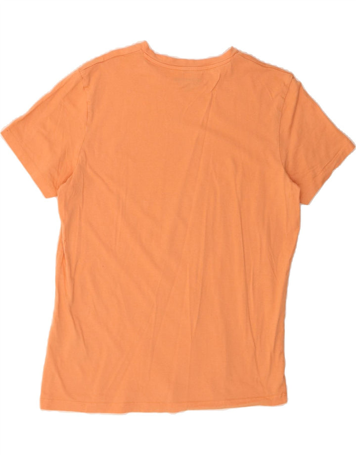 JACK & JONES Mens Graphic T-Shirt Top Large Orange Cotton Vintage Jack & Jones and Second-Hand Jack & Jones from Messina Hembry 