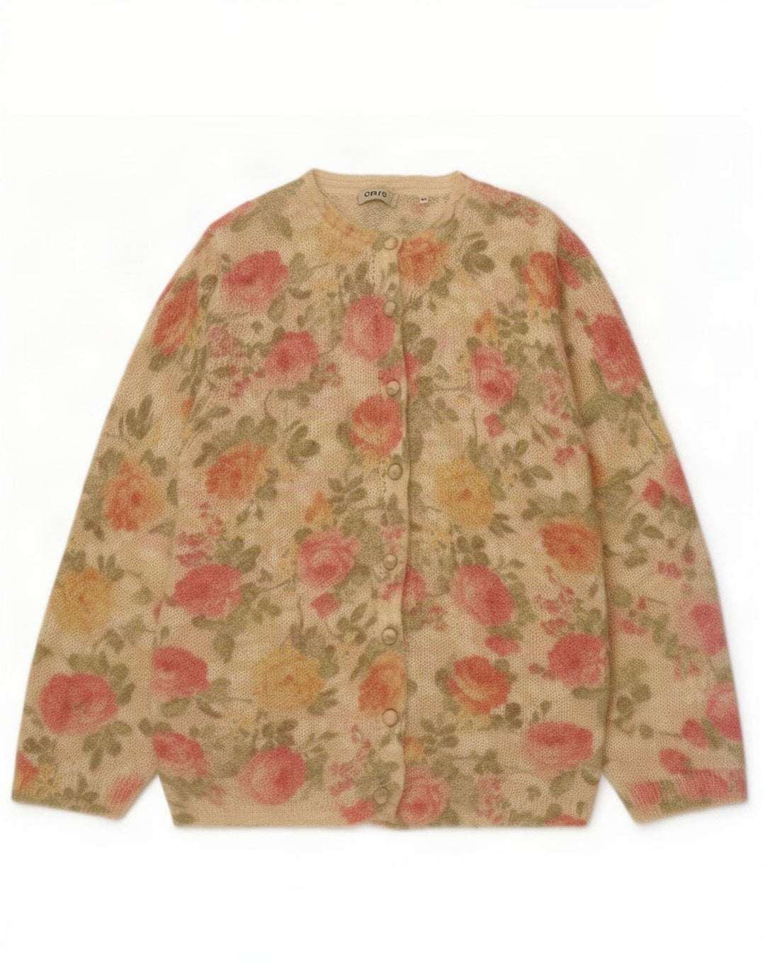 Oris dame cardigan sweater IT 48 XL Flerfarvet blomster