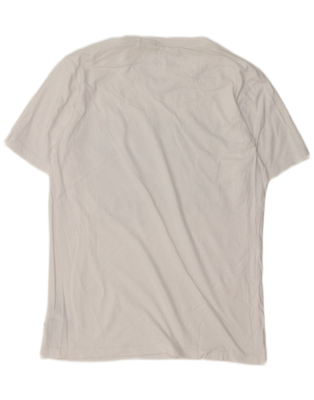 Guess Herre Slim Fit Grafisk T-Shirt Top Medium Hvid Bomuld