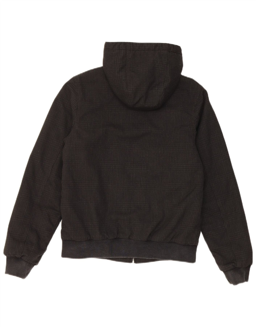 Carhartt hættebomberjakke til kvinder UK 6 XS sort ternet polyester