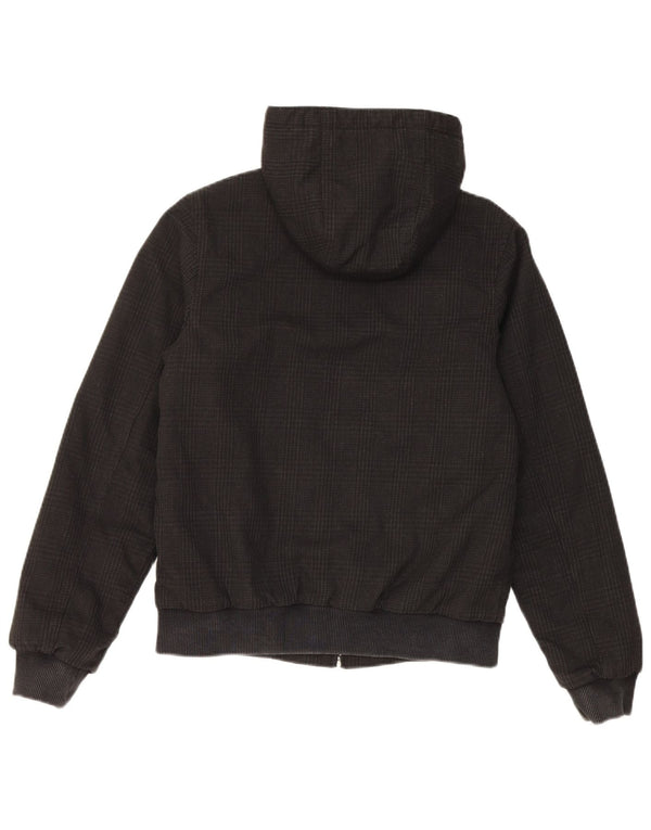 Carhartt hættebomberjakke til kvinder UK 6 XS sort ternet polyester