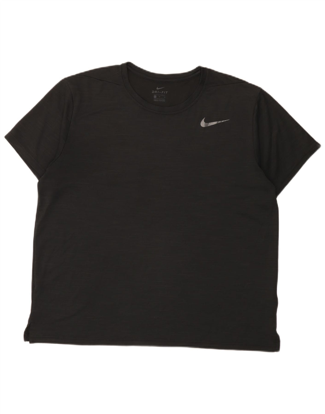Nike Herre Dri Fit T-shirt Top XL Sort Flecked Polyester