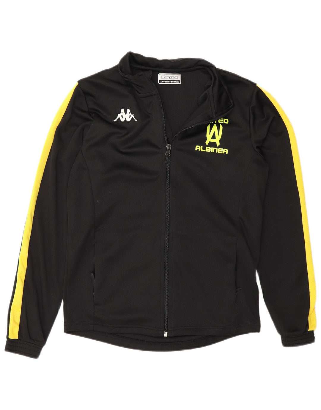 Kappa Boys Tracksuit Topjakke 13-14 år Sort Colourblock