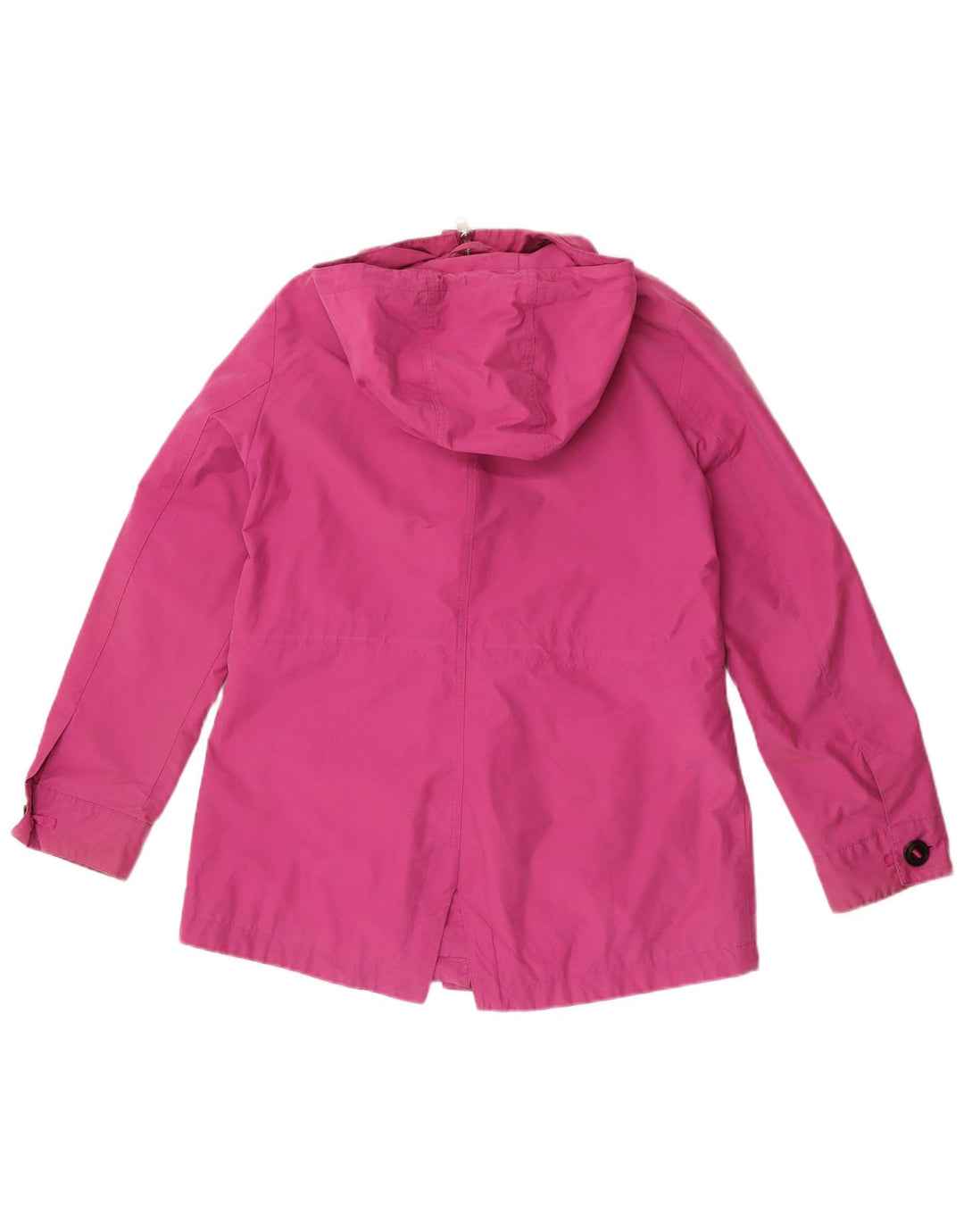 Marks & Spencer Dame Hooded Utility Jacket UK 12 Medium Pink Bomuld