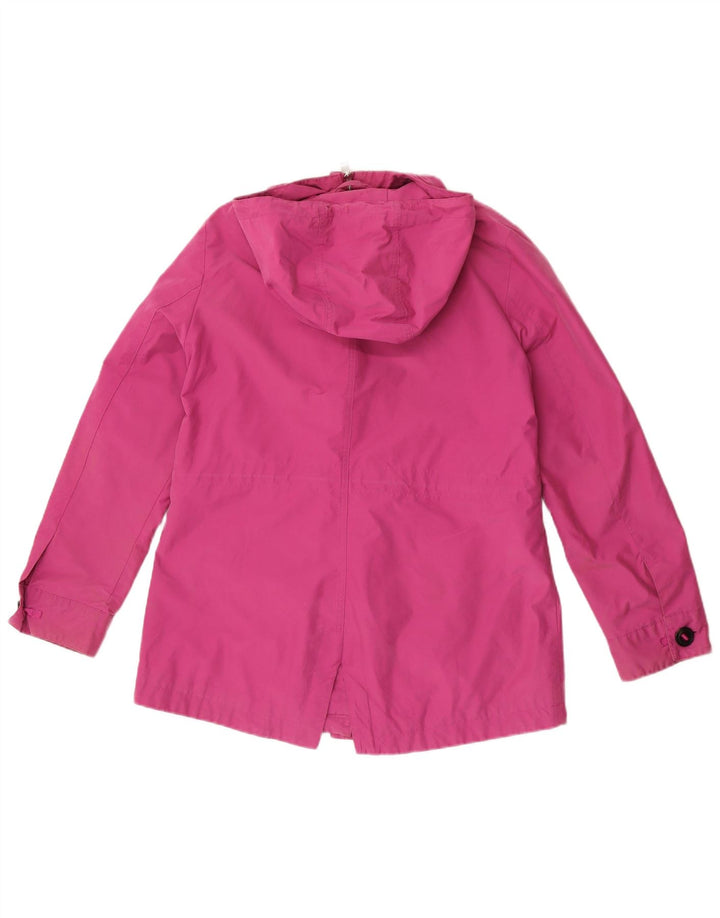 Marks & Spencer Dame Hooded Utility Jacket UK 12 Medium Pink Bomuld