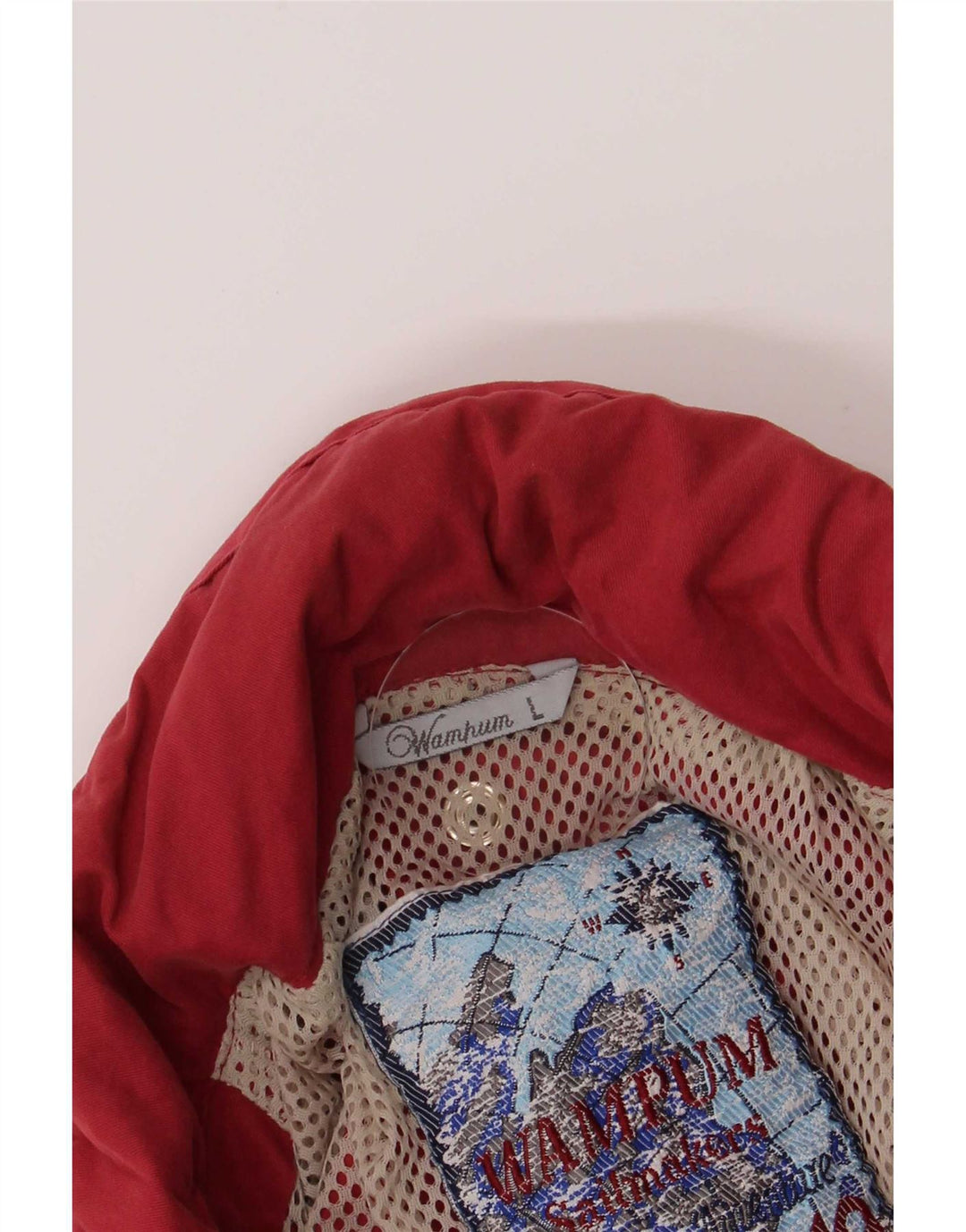 Wampum Herre Hooded Utility Jacket UK 40 Large Rød Polyamid
