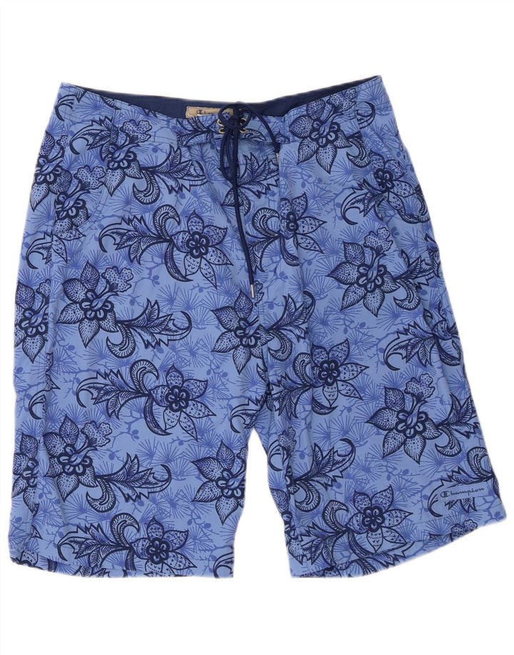 Champion herre badeshorts store blå blomster polyamid strand
