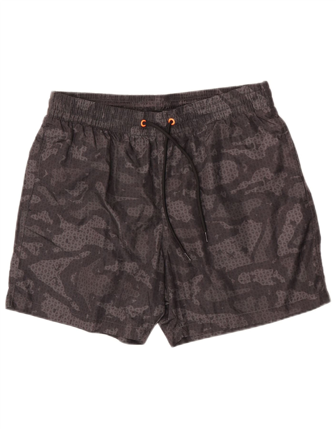 Lotto Badeshorts til mænd store sorte geometriske polyester
