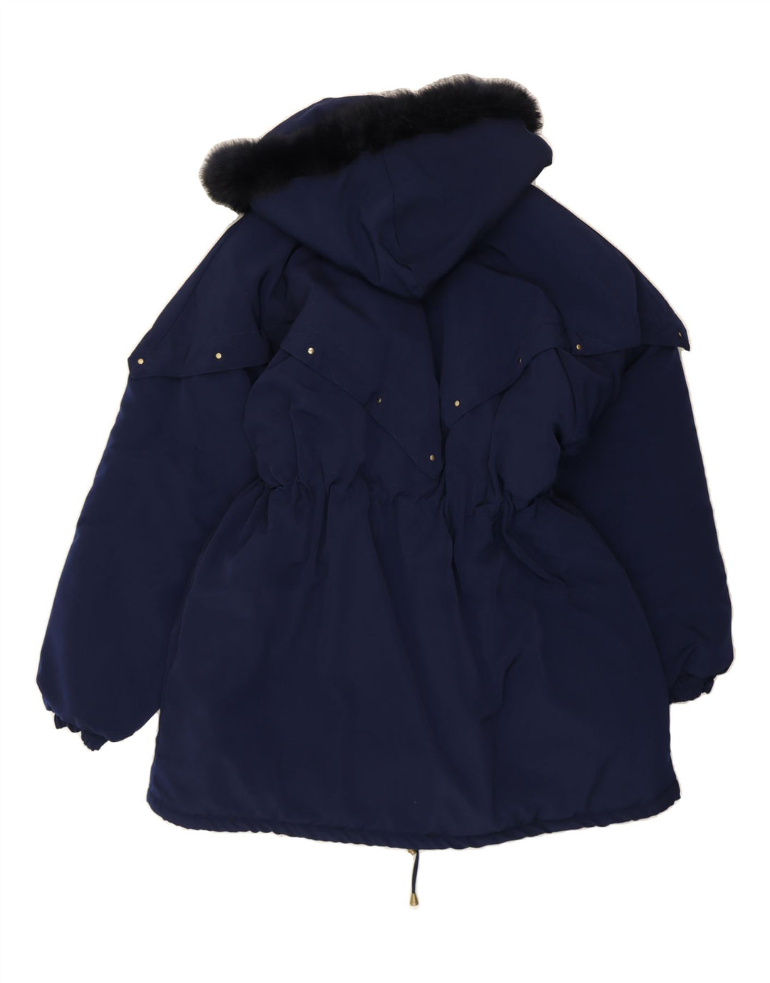 VINTAGE Womens Hooded Parka Jacket UK 20 2XL Blue Polyester Vintage Vintage and Second-Hand Vintage from Messina Hembry 