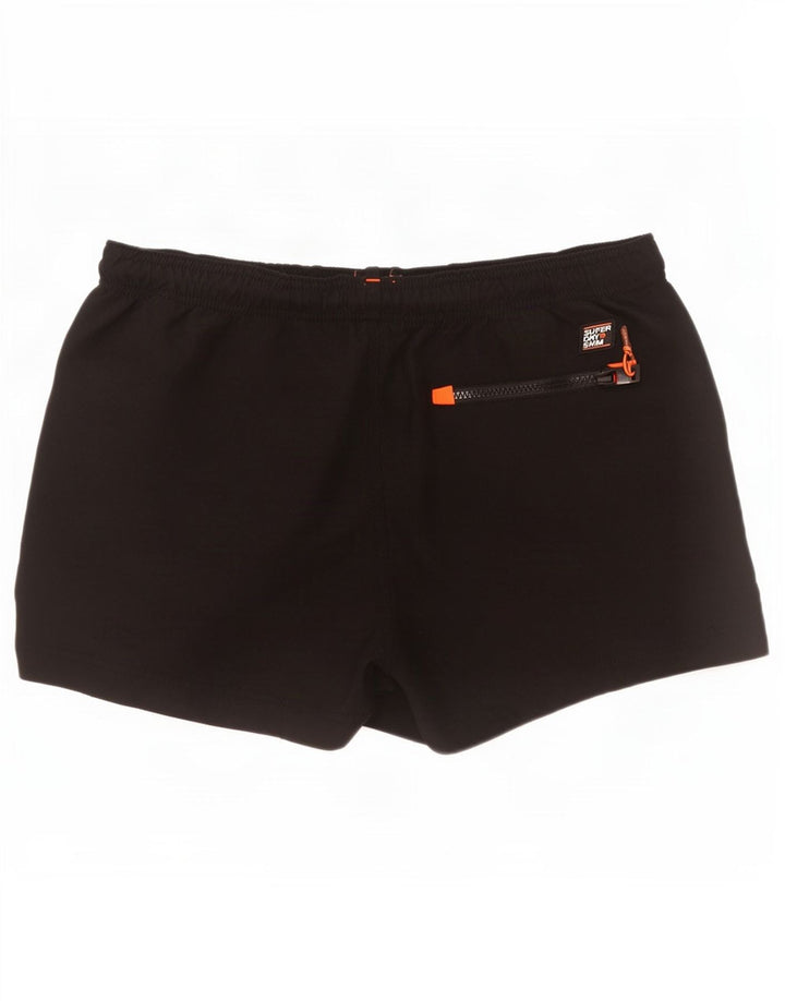 Superdry Grafiske svømmeshorts til mænd, store sorte polyester
