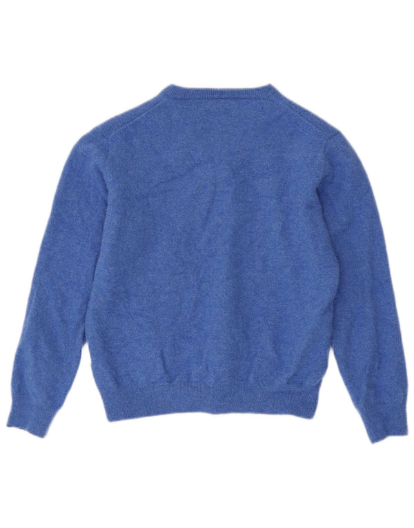Gant Boys V-hals sweater 7-8 år Stor blå lammeuld
