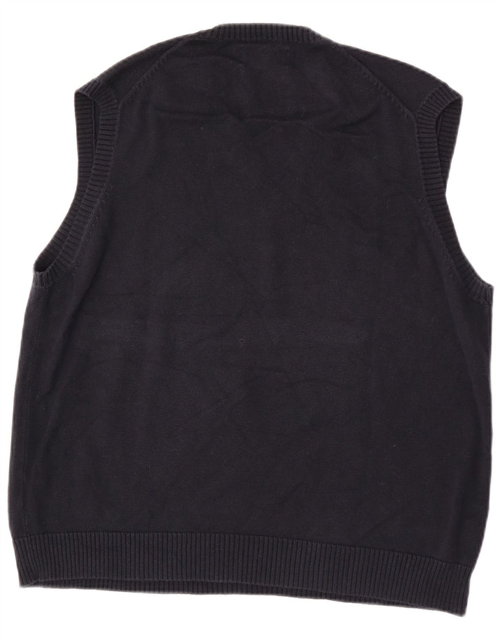 Marks & Spencer Herre Blue Harbor Vest Tank Top Stor Marineblå Bomuld