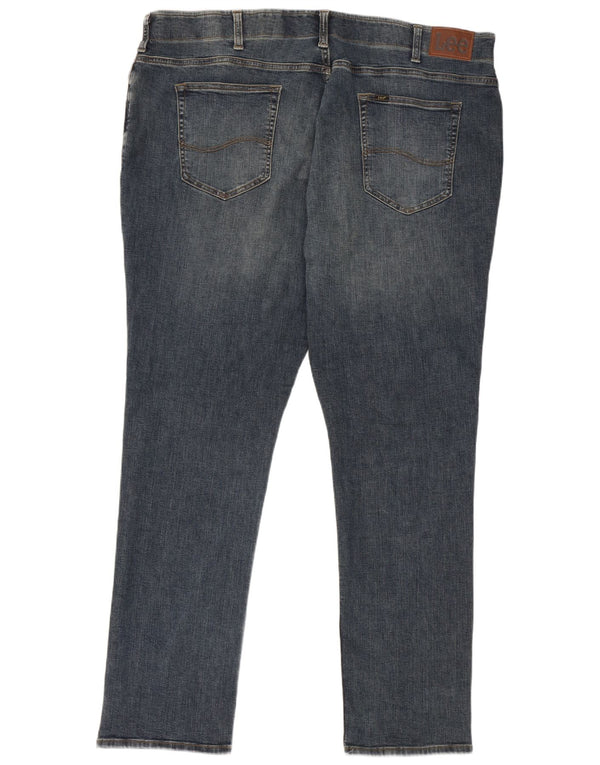 Lee Mens Extreme Motion Straight Jeans W46 L34 Blå Bomuld