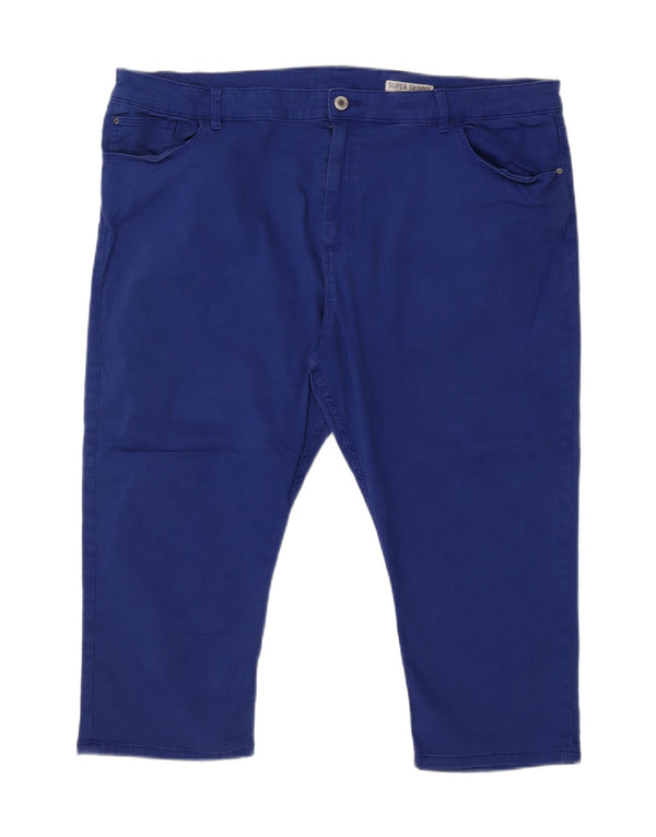 Marks & Spencer Dame Super Skinny Capri Jeans UK 24 4XL W44 L21 Blå