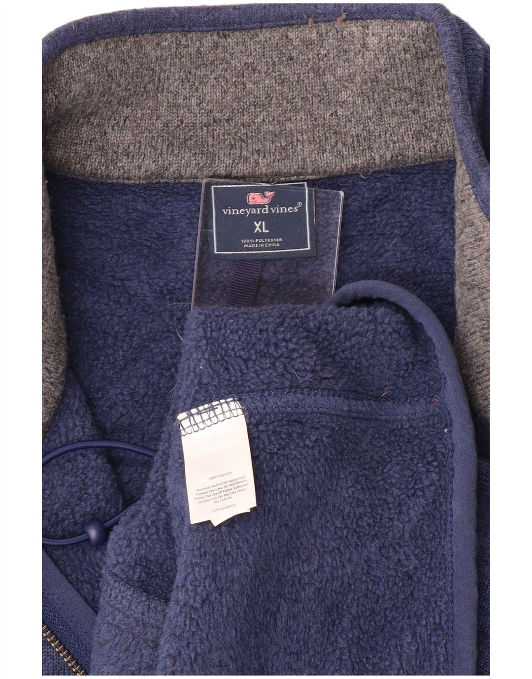 Vineyard Vines Herre Ærmeløs træningsdragt Topjakke XL Blue Flecked Preppy