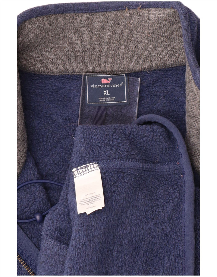 Vineyard Vines Herre Ærmeløs træningsdragt Topjakke XL Blue Flecked Preppy