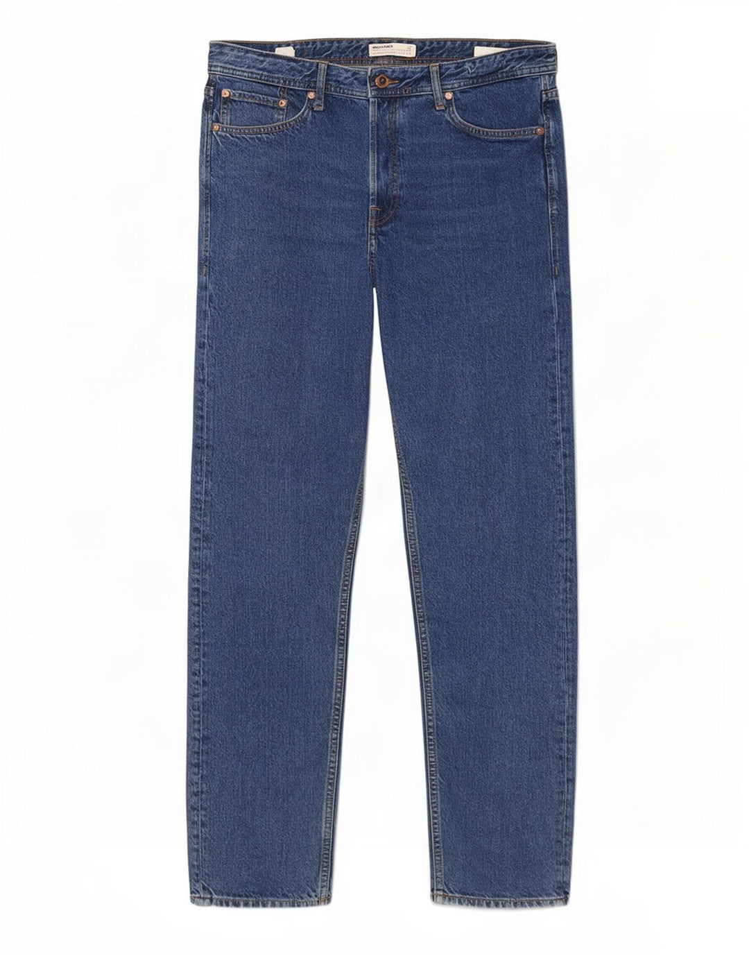 Jack & Jones Straight Jeans til mænd W32 L32 Blå Bomuld