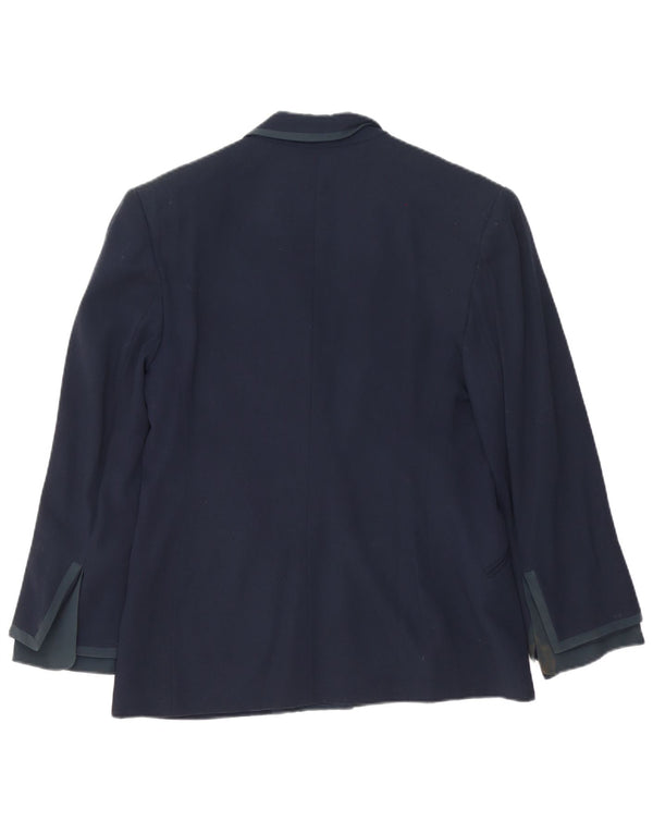 Ferre Dame 1 Knap Blazer Jacket UK 16 Large Navy Blue