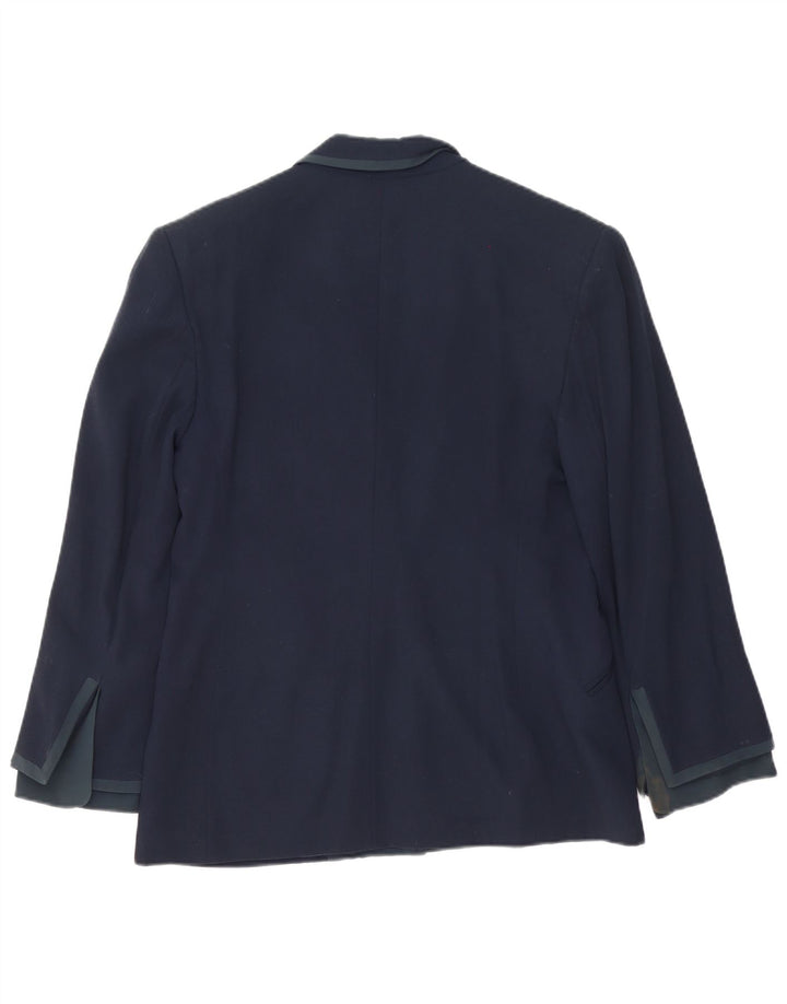 Ferre Dame 1 Knap Blazer Jacket UK 16 Large Navy Blue