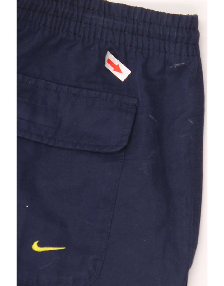 Nike Herre Cargo Bermuda Shorts Medium W36 Navy Blue Bomuld Sports