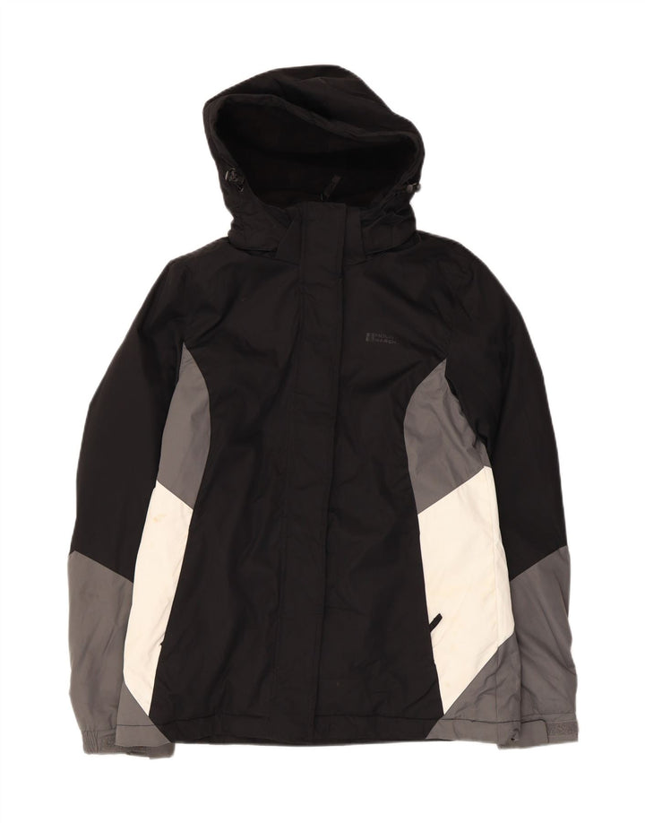 Mountain Warehouse Dame Windbreaker Jacket UK 10 Small Black Colourblock