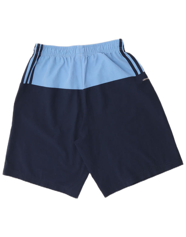 Adidas Dame Climalite Sport Shorts UK 14 Large Navy Blue Colourblock