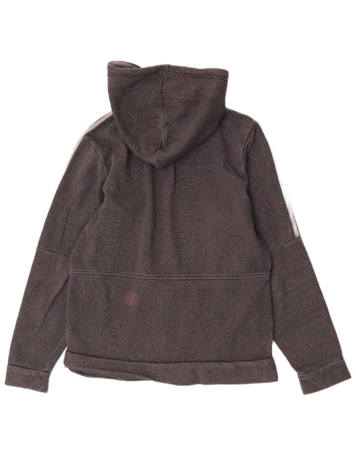 Adidas Hættetrøje med lynlås til mænd mellemgrå bomuld