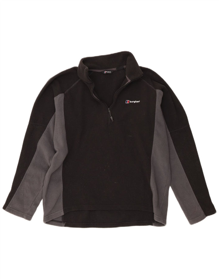 Berghaus Fleece Jumper med lynlås til mænd Stor Sort Colourblock Polyester