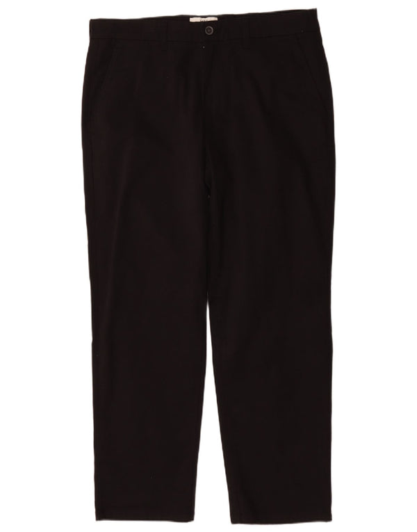 Marks & Spencer Herre Loose Fit Chinobukser W36 L29 Sort bomuld