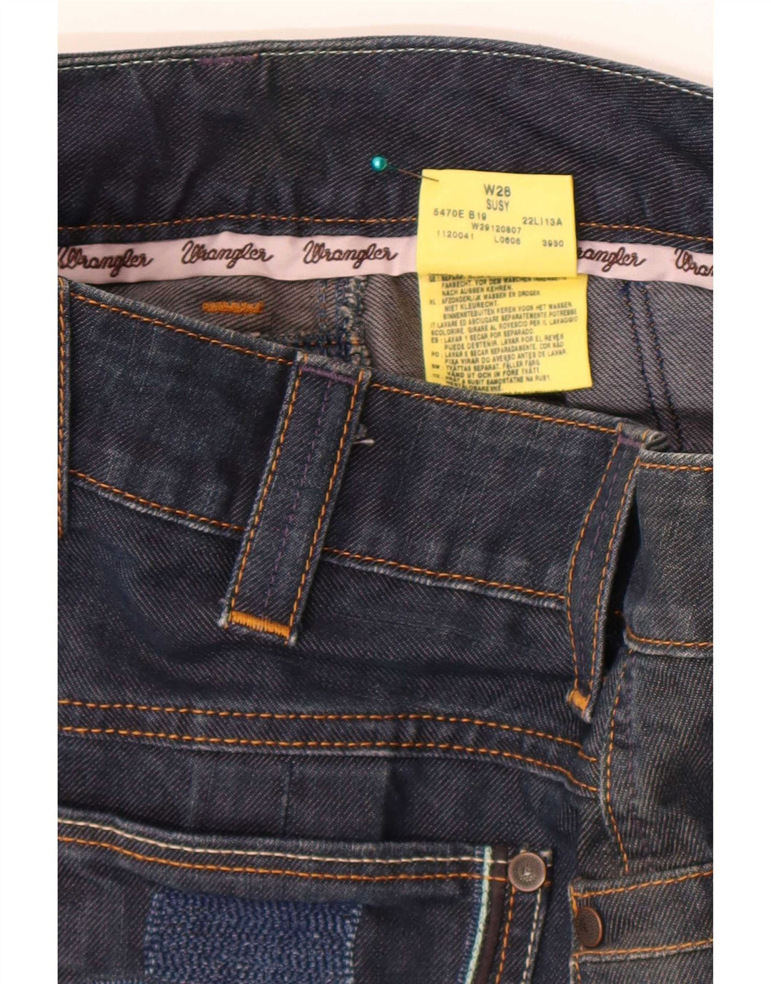 Wrangler Dame Susy Denim Nederdel W28 Medium Navy Blue Bomuld