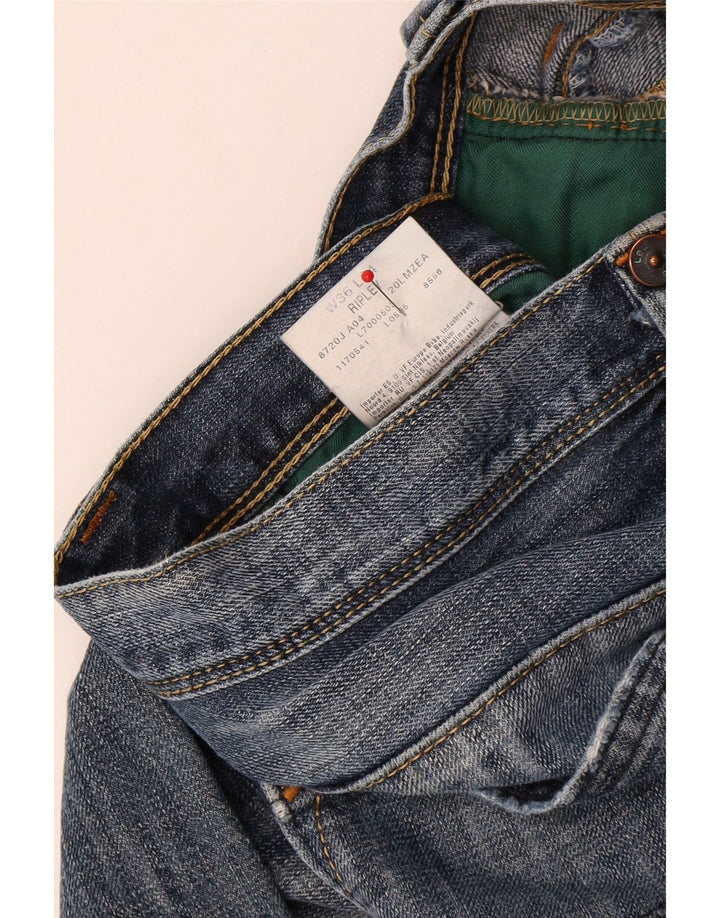 REPLAY Herre Straight Jeans W36 L34 Blå Bomuld