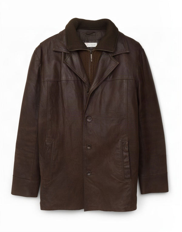 Bata Herre Læderjakke IT 54 2XL Brun