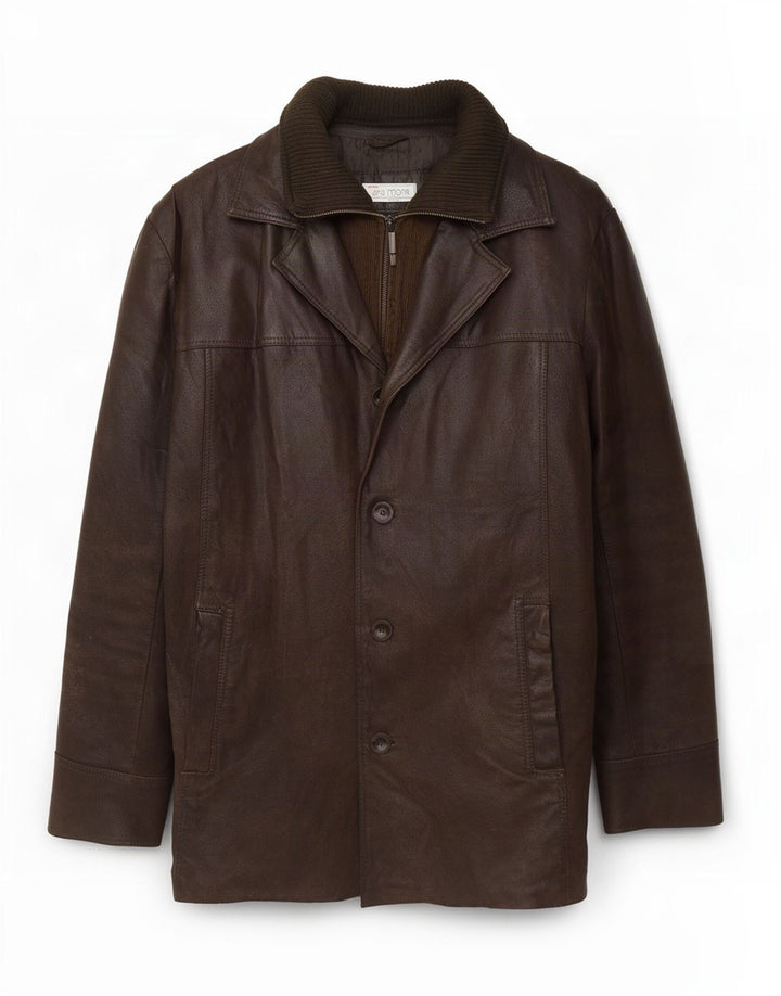 Bata Herre Læderjakke IT 54 2XL Brun