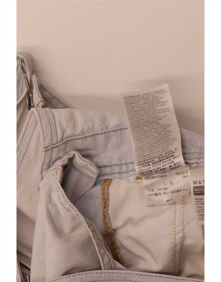 Levi's Dame Dungarees Denim Shorts Large W34 Blå Bomuld
