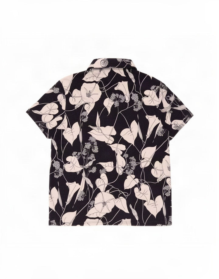 Ted Baker Mens Pullover Shirt Size 5 XL Navy Blue Floral Viscose
