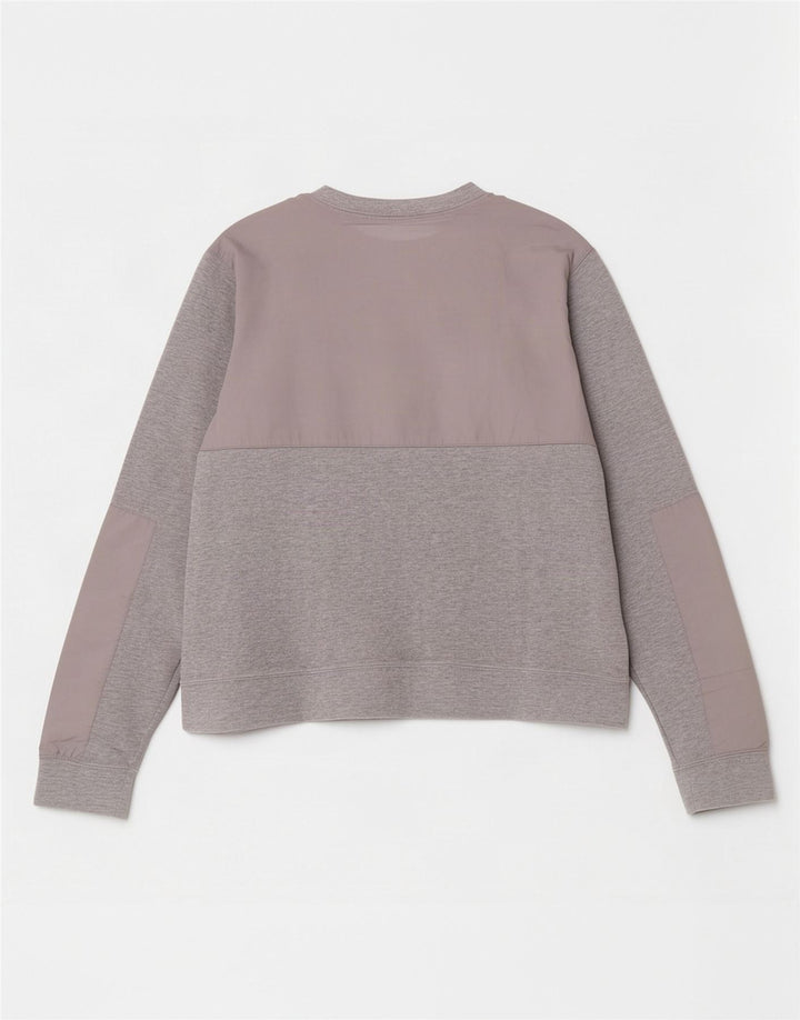 Nike Dame Sweatshirt Jumper UK 14 Large Grå Flecked
