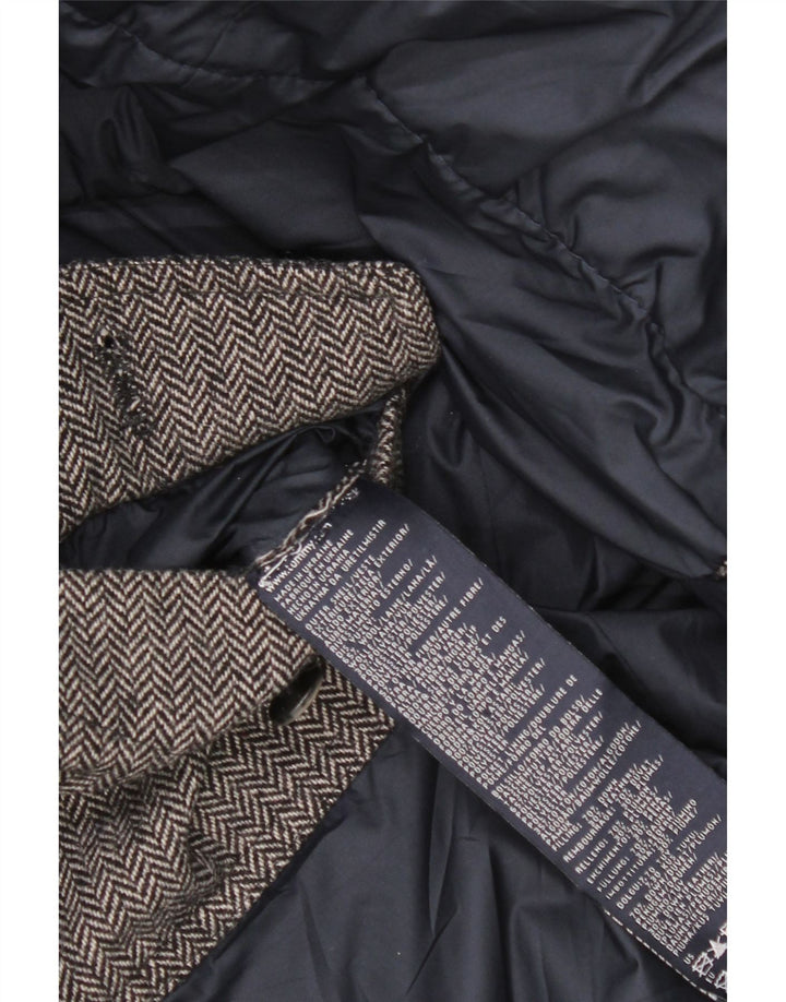 Tommy Hilfiger Herre Polstret Jakke UK 44 2XL Grå Sildebensuld
