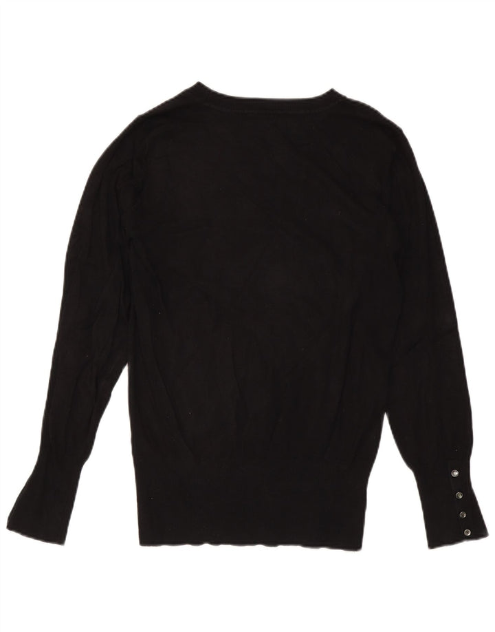 Guess Dame sweater med rund hals DK 12 Medium Sort viskose